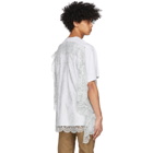 Burberry Grey Lace Cape Oversized T-Shirt