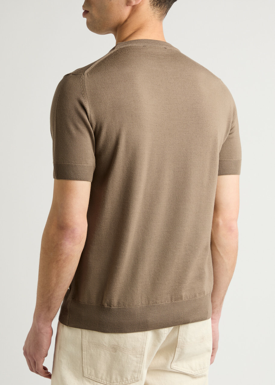Aurélien Wool T-shirt Taupe