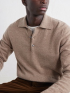 William Lockie - Wool Polo Sweater - Neutrals