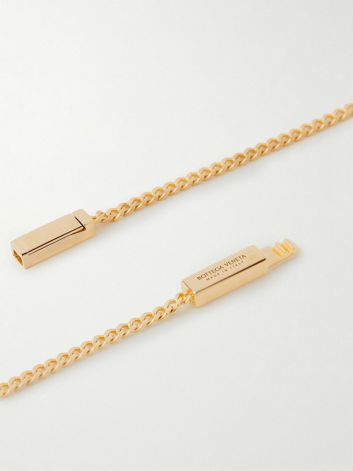 BOTTEGA VENETA Gold Vermeil and Sterling Silver Chain Bracelet for