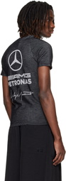 Y-3 Black & Gray Mercedes-AMG F1 Edition Engineered T-shirt