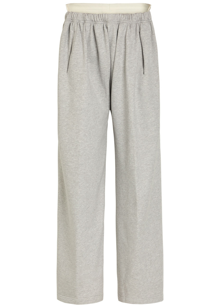 Bettter Contrasting Cotton and Wool-blend Trousers Grey