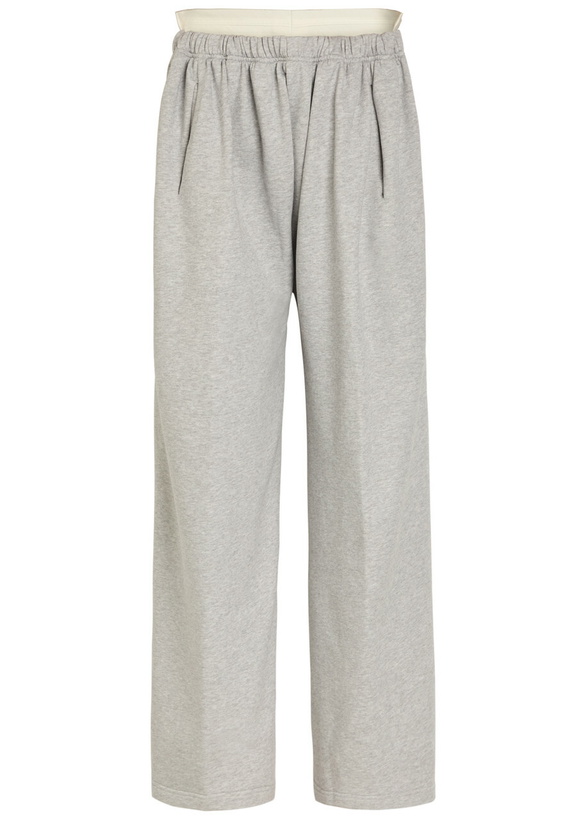 Photo: Bettter Contrasting Cotton and Wool-blend Trousers Grey