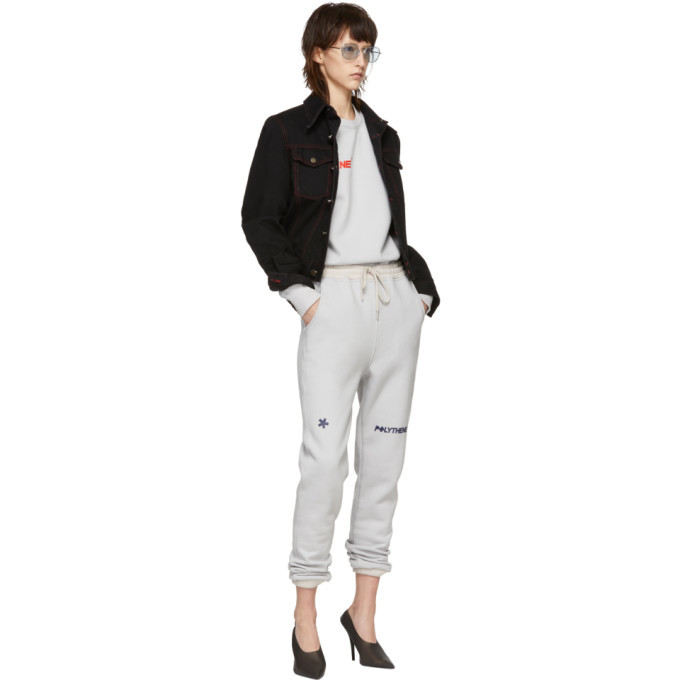 Polythene* Optics Grey Logo Nail Sweatshirt