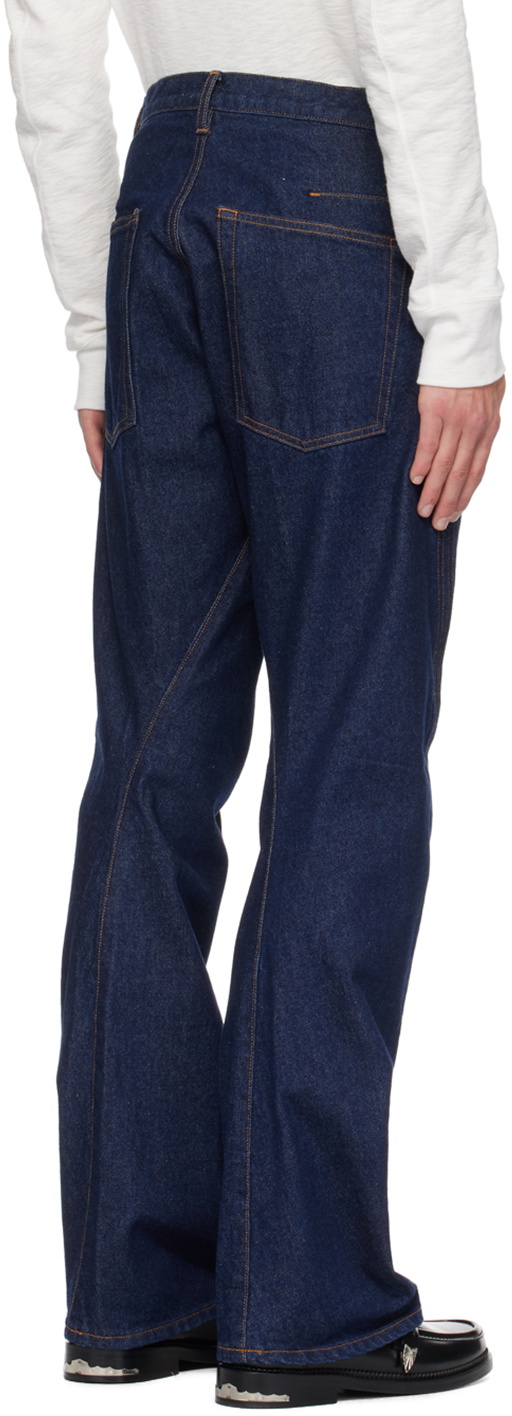NVRFRGT Indigo Twisted Jeans