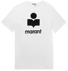 Isabel Marant - Karman Logo-Flocked Linen T-Shirt - White