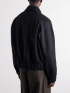SAGE NATION - Jiji Paneled Melton Wool Jacket - Black