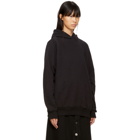 MM6 Maison Martin Margiela Black Heavy Brushed Hoodie