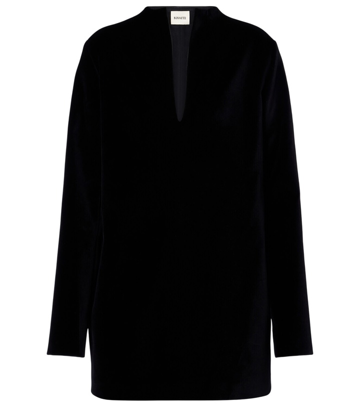 Photo: Khaite Aleena velvet minidress