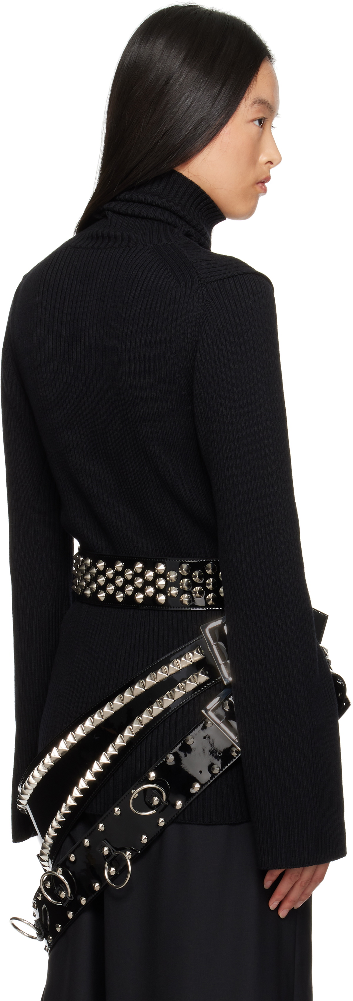 Junya Watanabe Black Enamel Belt