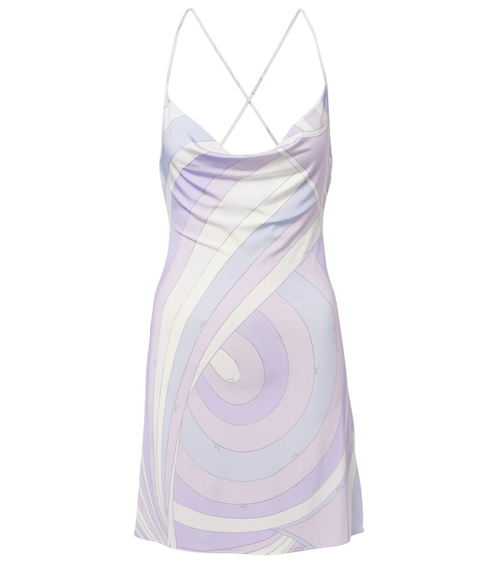 Photo: Pucci Iride satin jersey minidress