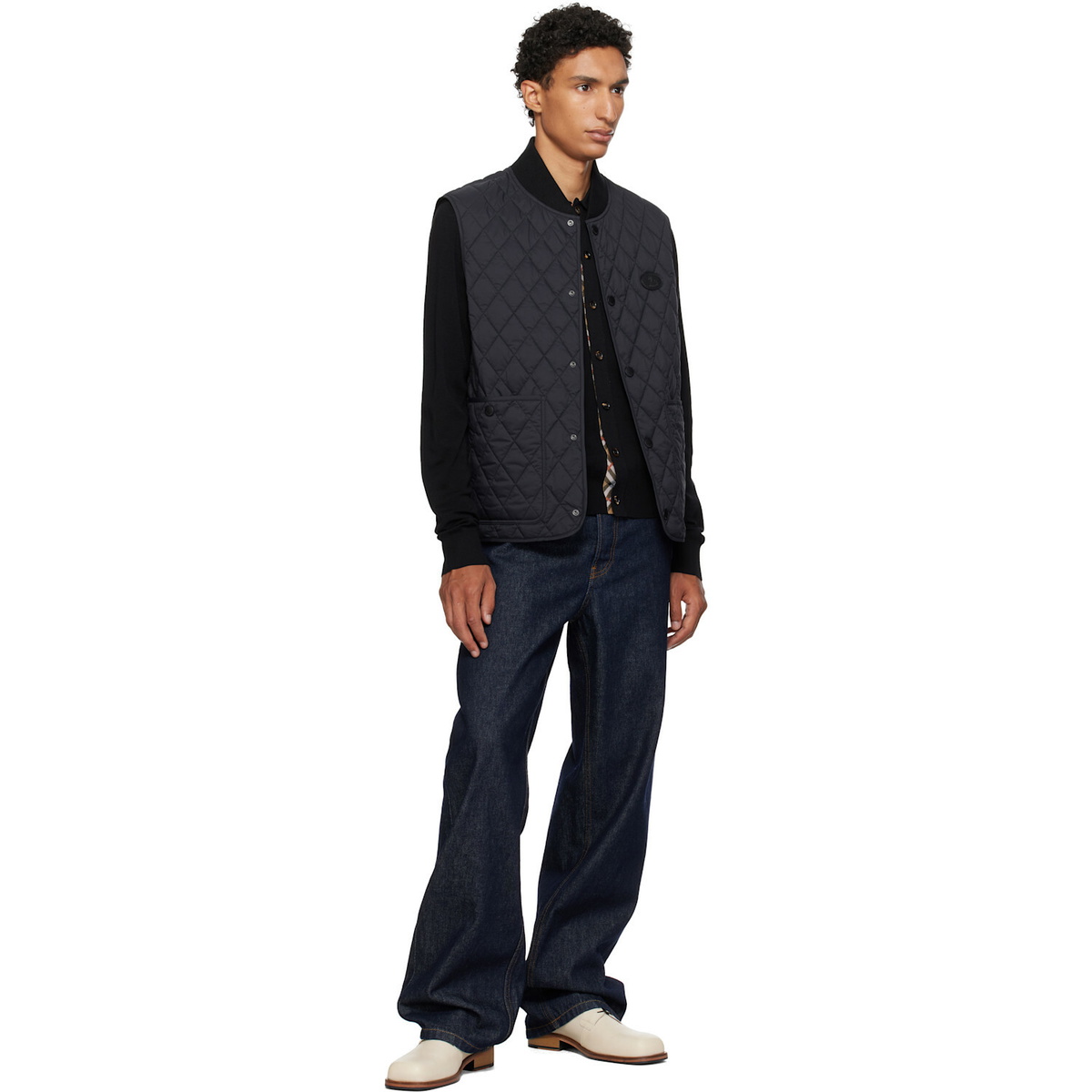 Burberry Black Quilted Nylon Vest