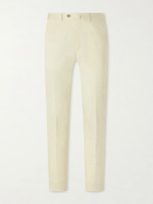 De Petrillo - Tapered Cotton-Twill Suit Trousers - Neutrals