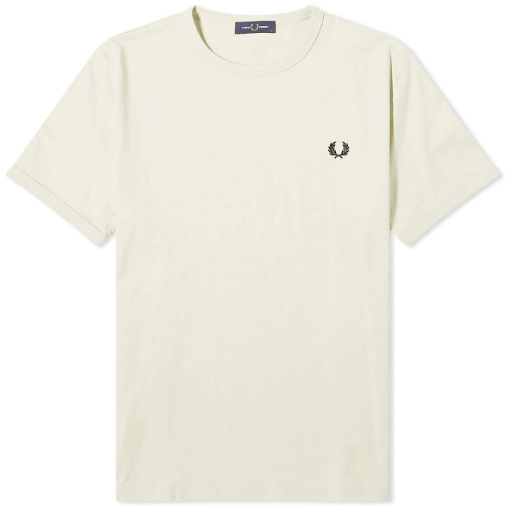 Photo: Fred Perry Men's Ringer T-Shirt in Oatmeal
