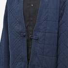 Snow Peak Men's Patchwork Quilted Noragi Jacket in Navy