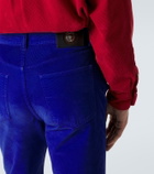 Versace Tapered cotton corduroy pants