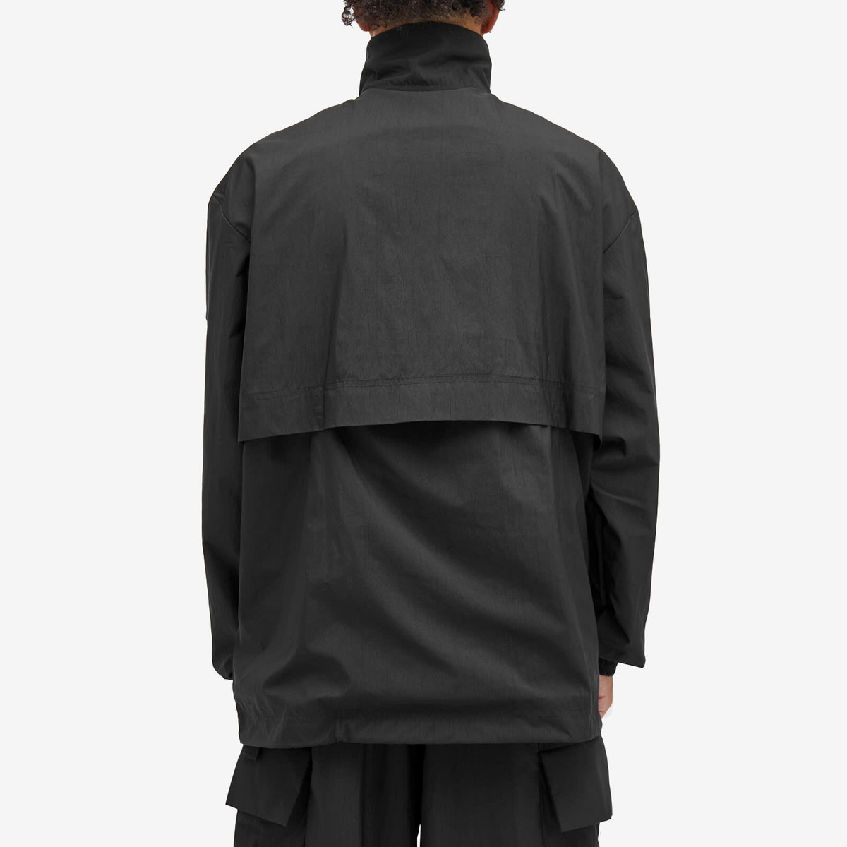 Y-3 Men's 3-Stripe Nylon Track Jacket in Black Y-3