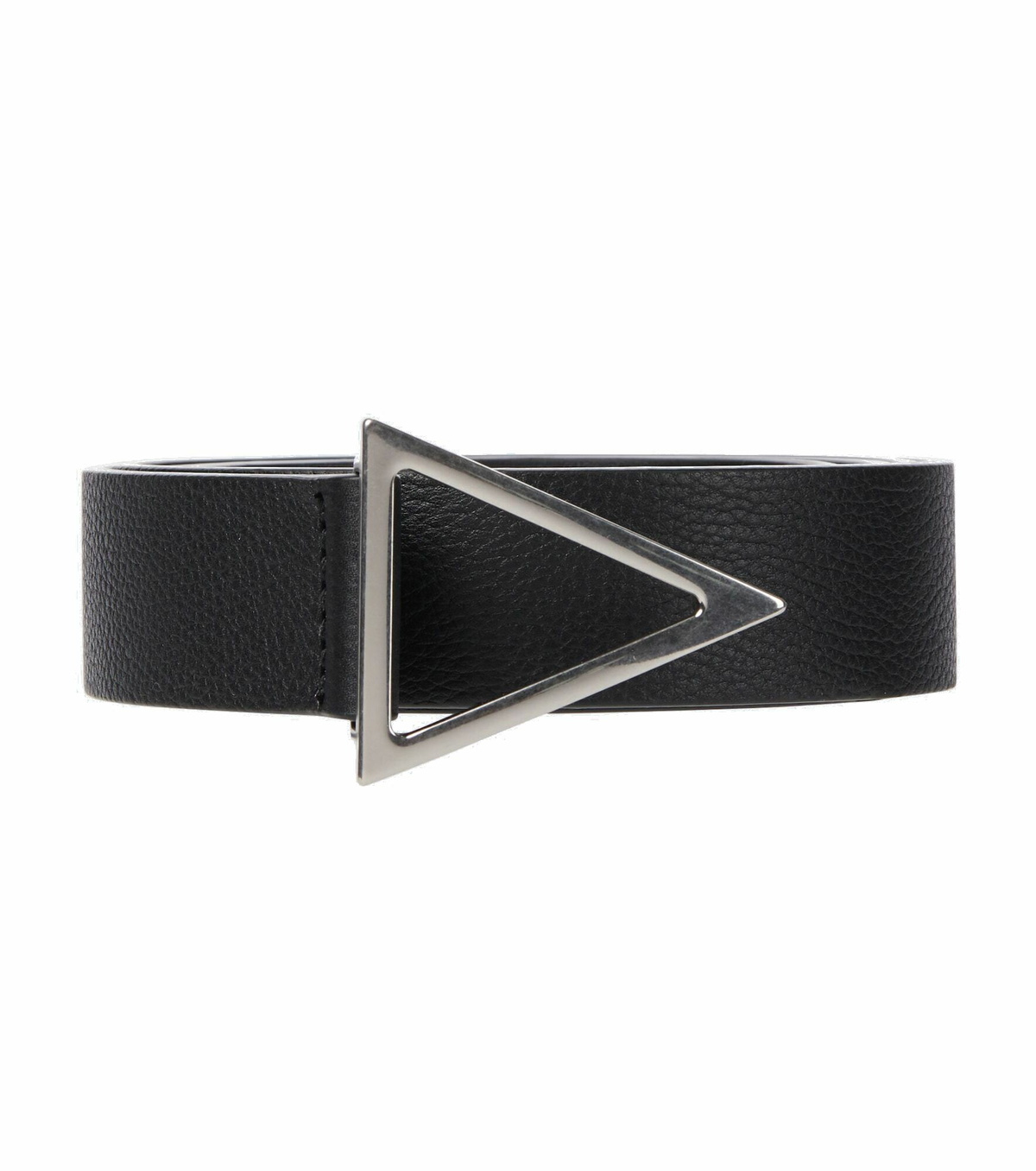 BOTTEGA VENETA トライアングルベルト ブラック Bottega Veneta - Triangle buckle leather belt Bottega Veneta