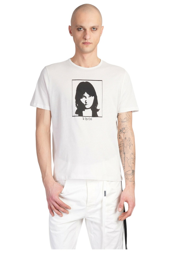 Photo: Ann Demeulemeester Baptist T-shirt In Beige Cotton