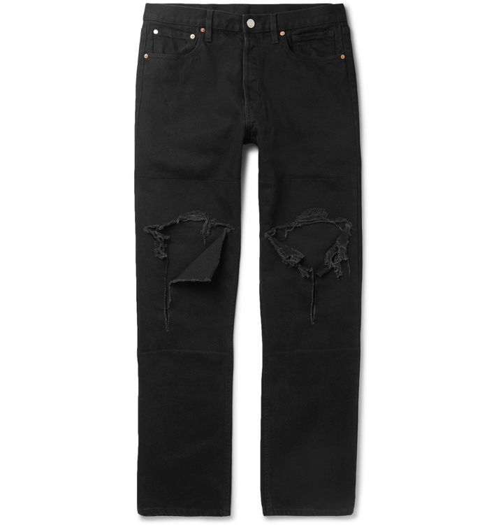 Photo: Vetements - Distressed Denim Jeans - Black