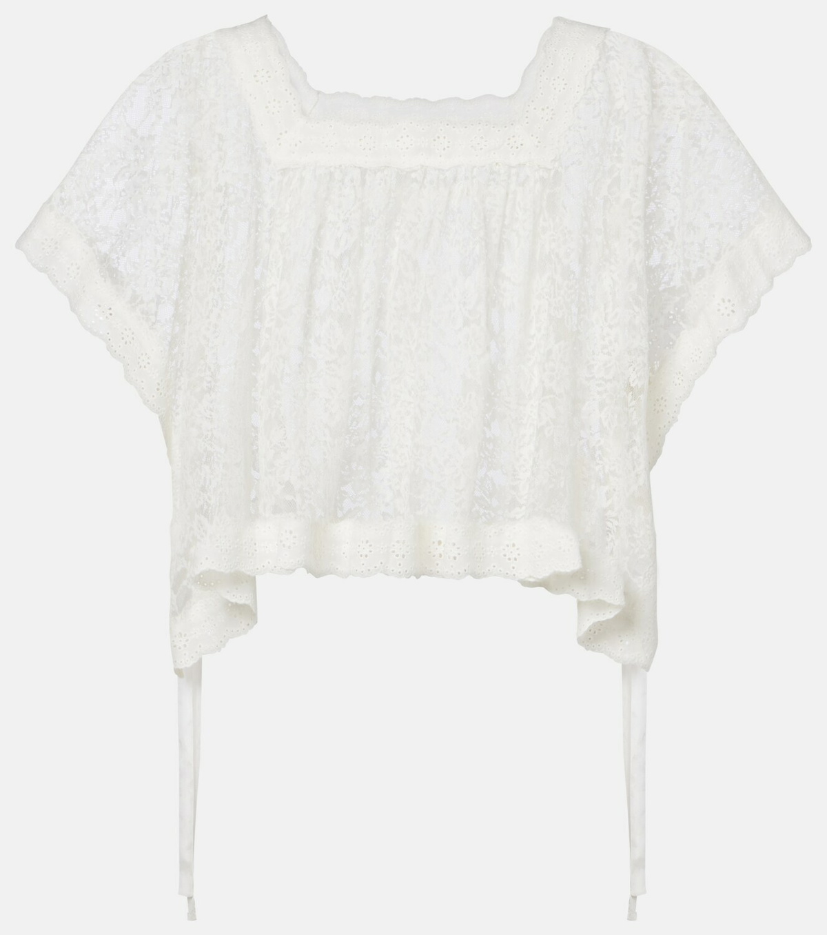 Dôen Vennette cropped lace top