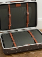 FPM Milano - Bank Spinner 68cm Leather-Trimmed Aluminium Spinner Suitcase
