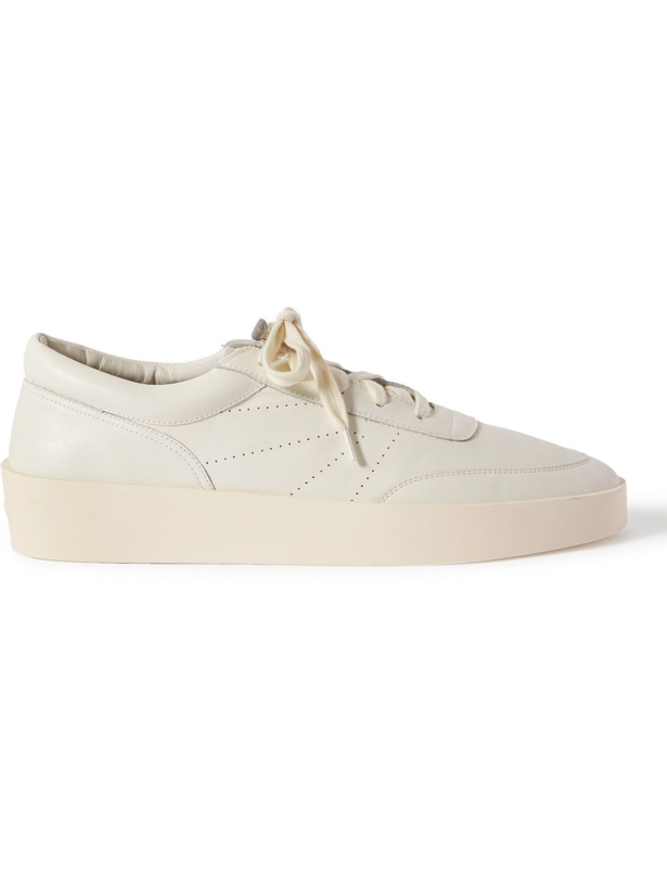 Photo: FEAR OF GOD - Leather Sneakers - White