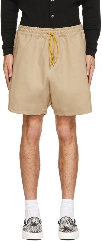 Photo: Rhude Tan Camp Shorts