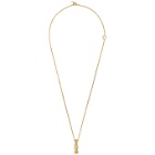 All Blues Gold Rauk Necklace