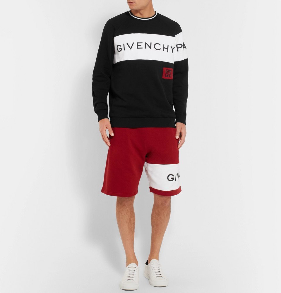 Givenchy Men's Logo Embroidered Cotton Hoodie - Gray - Hoodies