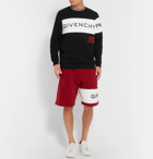 Givenchy - Logo-Embroidered Fleece-Back Cotton-Jersey Sweatshirt - Men - Black
