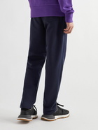 Moncler - Tapered Logo-Appliquéd Cotton-Jersey Sweatpants - Blue