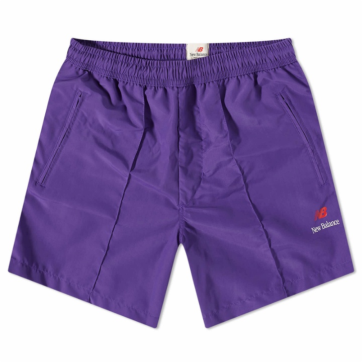 Photo: New Balance Men's Made in USA Pintuck Short in Prism Purple