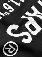 WTAPS - GPS Logo-Print Cotton-Jersey T-Shirt - Black