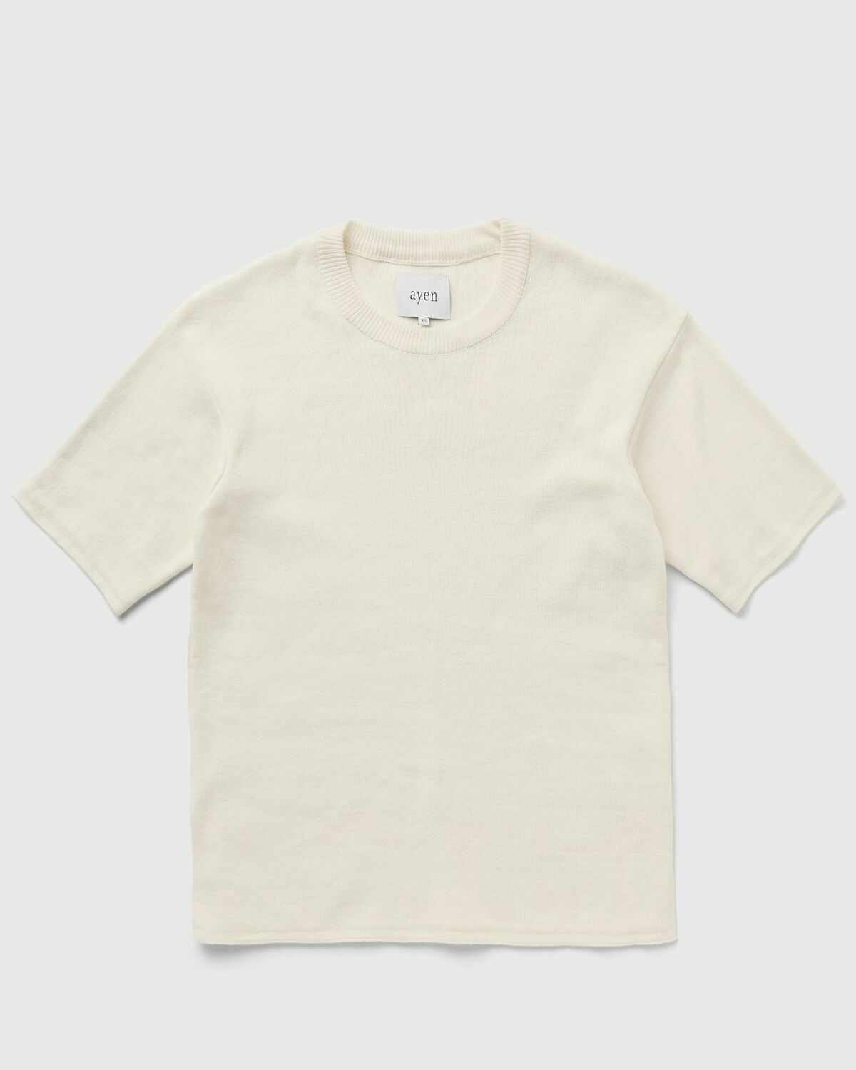 Ayen  Knit T Shirt Beige Shortsleeves