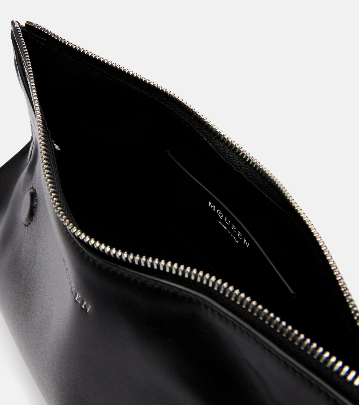 McQueen Manta Small leather clutch