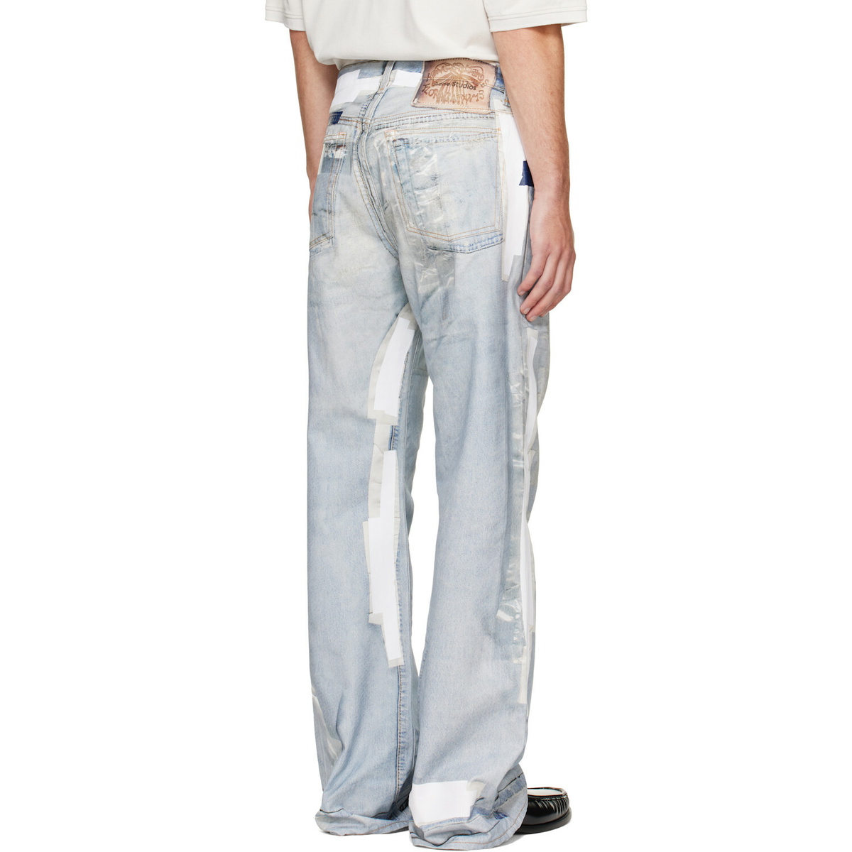 Acne Studios Blue Trompe-L'oeil Tape 2021M Jeans