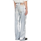 Acne Studios Blue Trompe-L'oeil Tape 2021M Jeans