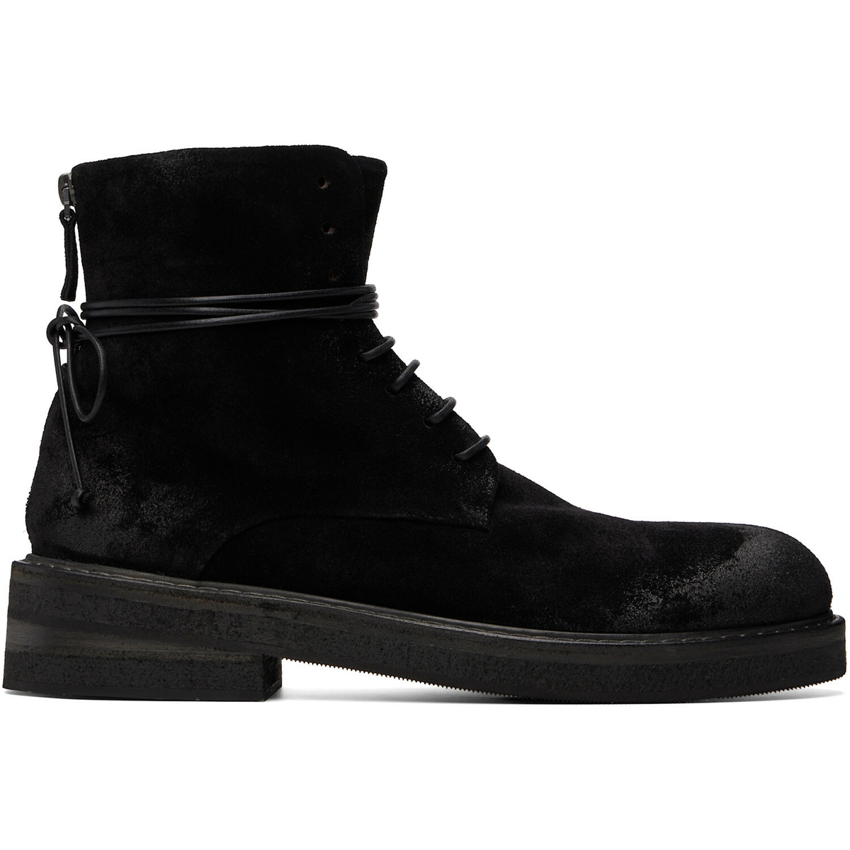 Marsèll Black Parrucca Combat Boots