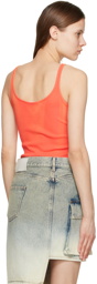 Off-White Orange Laundry Tank Top