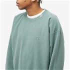 Instru(men-tal) by Mihara Men's Instrumental by Mihara Embroidered Crew Sweat in Green