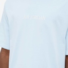 Air Jordan Men's Wordmark Logo T-Shirt in Ice Blue/Sail