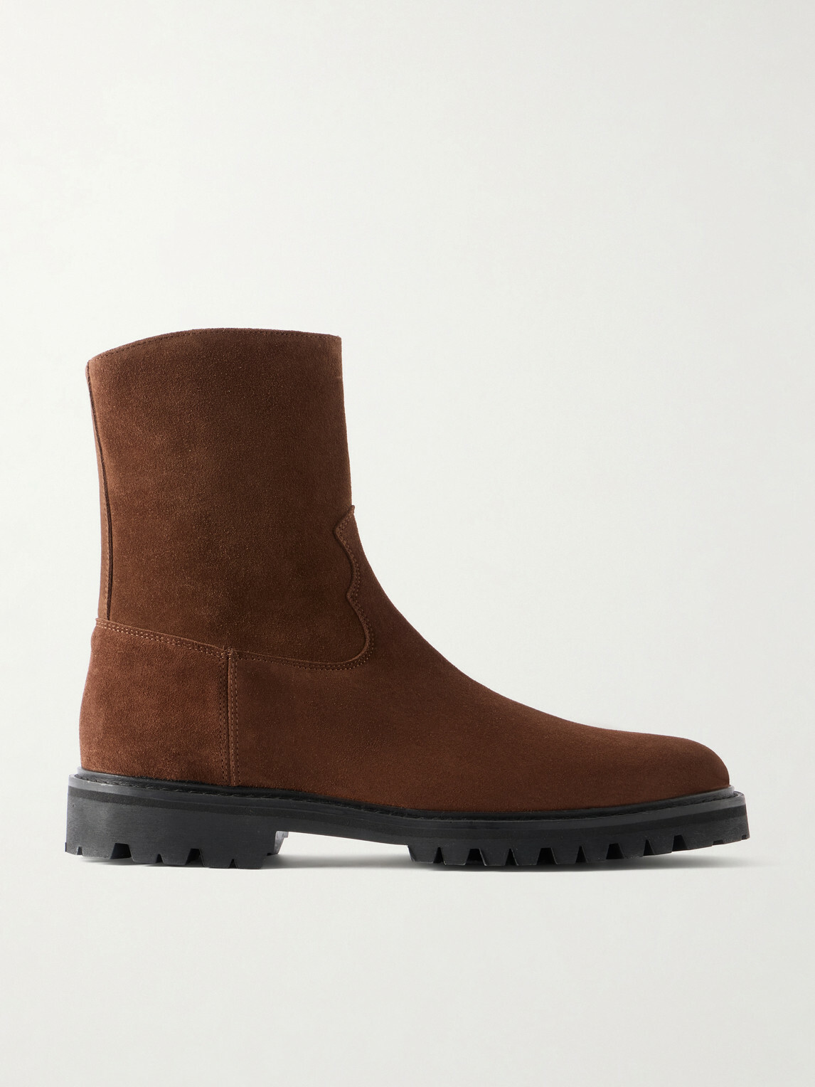 VINNY's - Moto Suede Boots - Brown