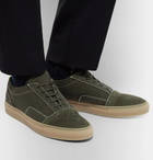 Common Projects - Cap-Toe Canvas and Nubuck Sneakers - Men - Green