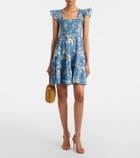 Rixo Sidney floral cotton minidress