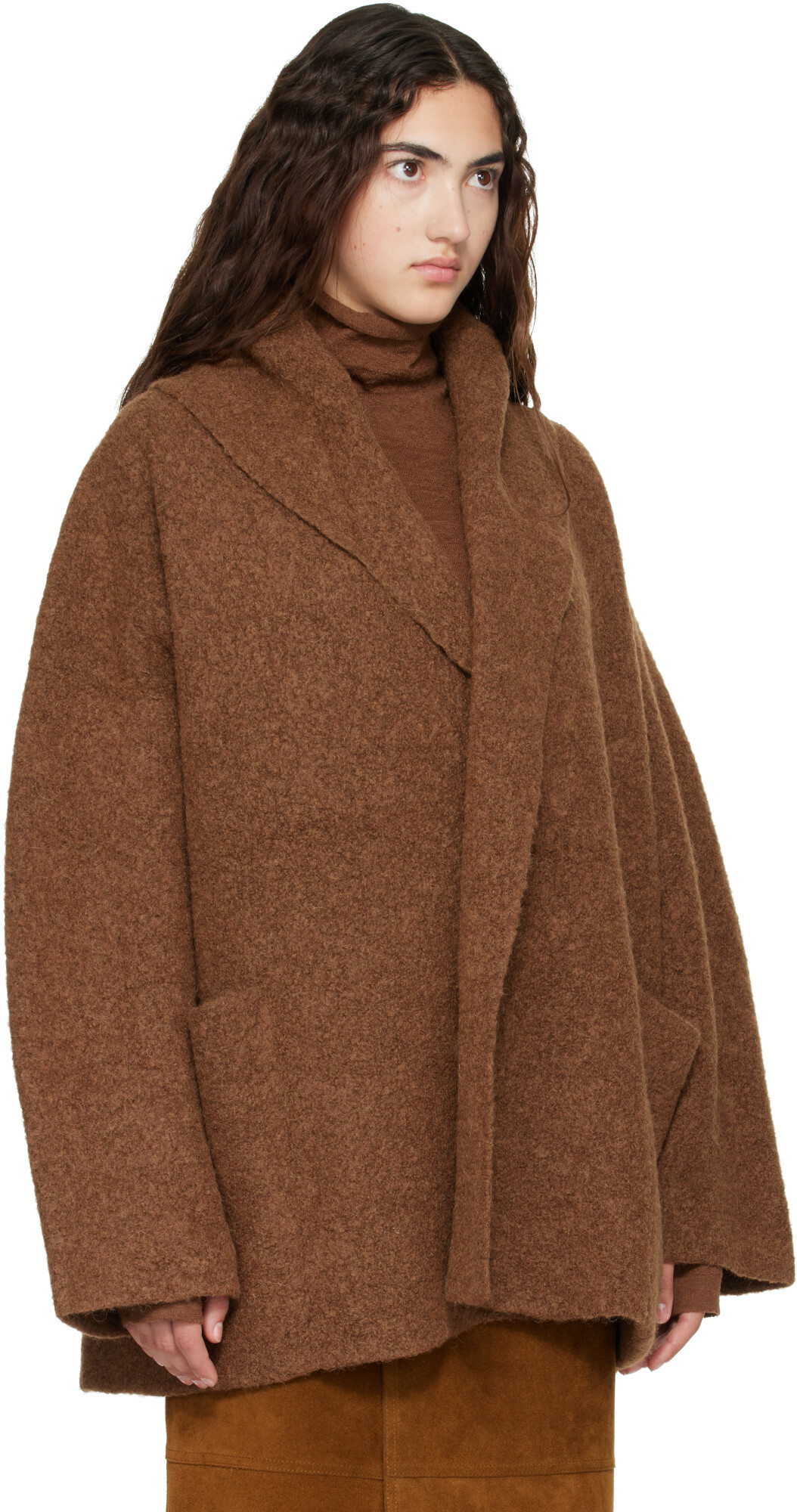 Lauren Manoogian Brown Double Face Coat