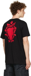 Alexander McQueen Black Painted Heart T-Shirt