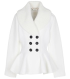 Alexander McQueen Wool-blend peplum jacket