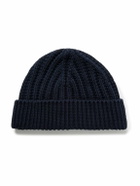 Loro Piana - Moltrasio Ribbed Cotton Beanie - Blue