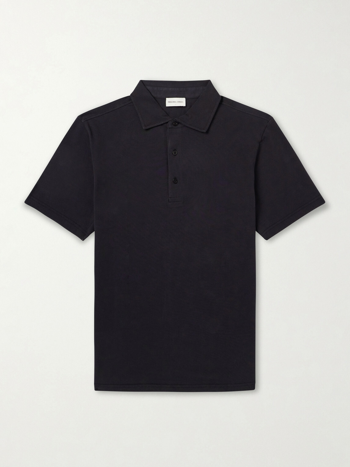 Frescobol Carioca - Luca Cotton-Piqué Polo Shirt - Black